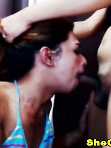 Shemale Babe Enjoy Sucking Her Partner Cock