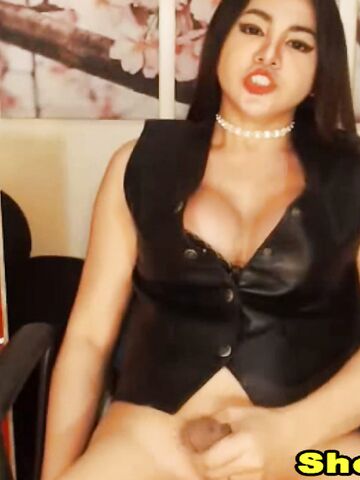 Gorgeous shemale plays