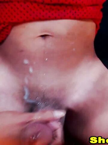 Shemale Horny Masturbates Wild