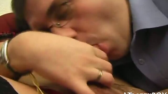 Shemale is a cocksucker