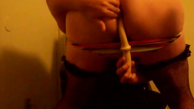 Crossdresser toy fucks his ass