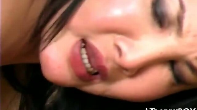 Asian banged and moaning