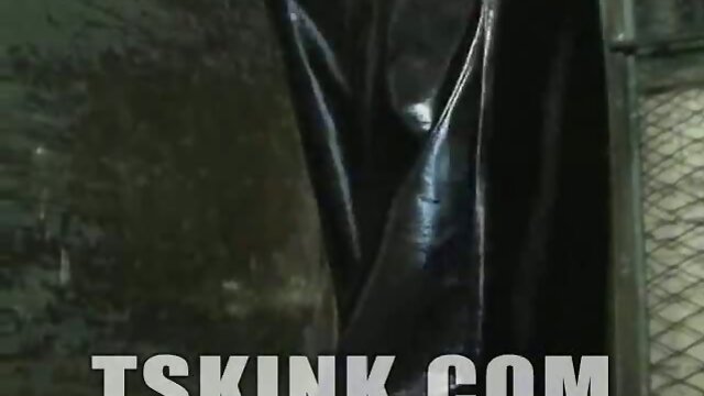 Kinky solo shemale stroking