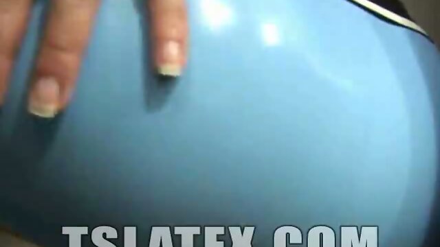 Latex dress on hot shemale