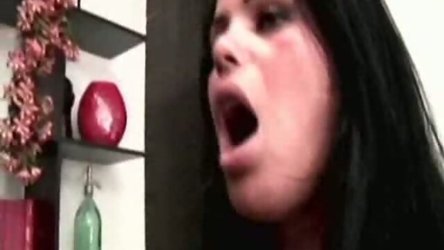 Cum lands on hot shemale tits