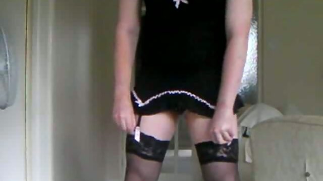 Tgirl shows off cute lingerie