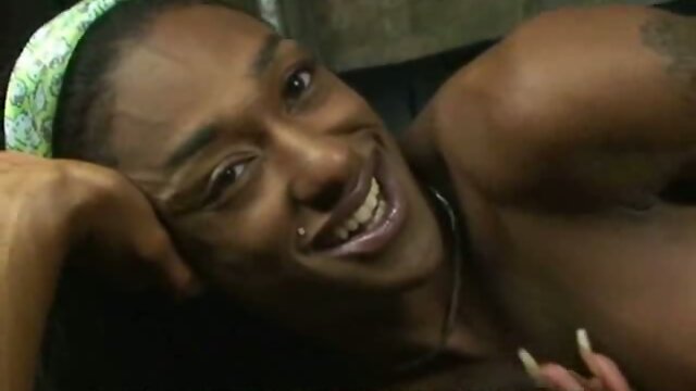 Fit black tranny whips it out