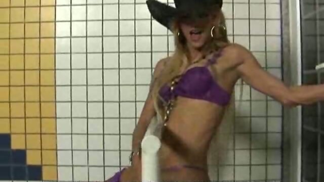 Purple fishnets are super sexy