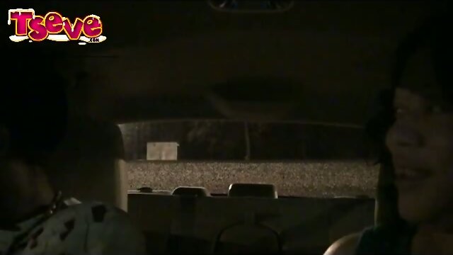 Nighttime fat tranny fuck outdoors