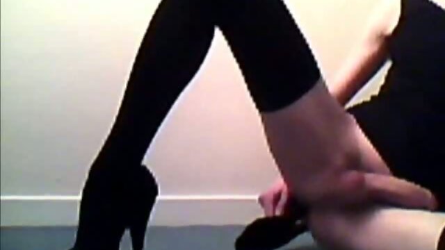 Sissy in a black dress