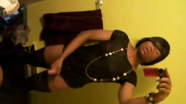 amateur black shemale cock cum