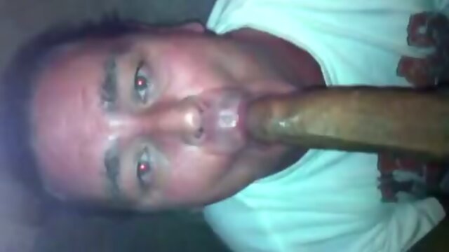 amateur Black tranny gets head