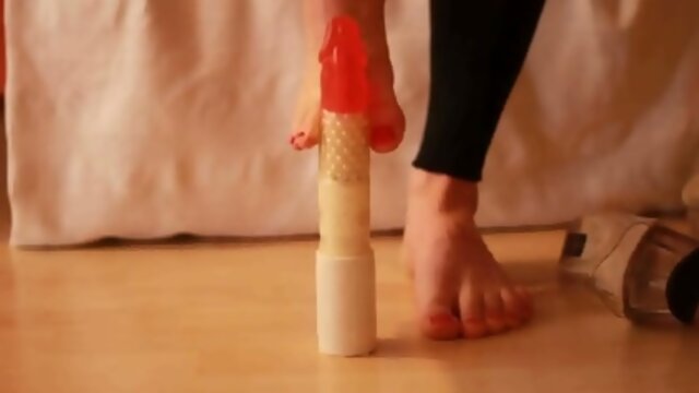 Footjob Bitch Riding Dildo