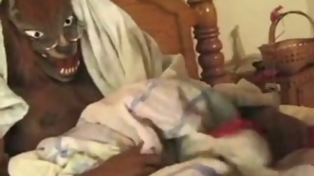 Shemale - Retro girl enjoys super huge cock