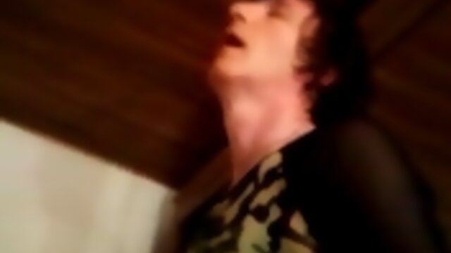 Crossdresser`s Hot Masturbation Session: Amateur Solo with Messy Cumshot