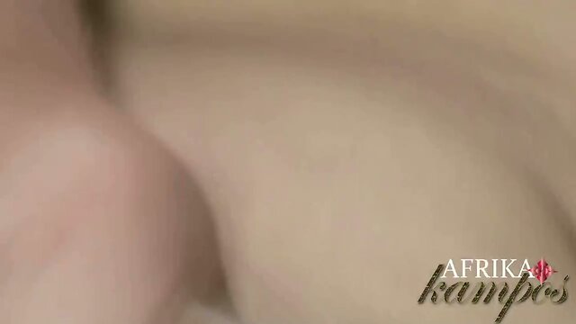 Afrika Kampos in black teddy