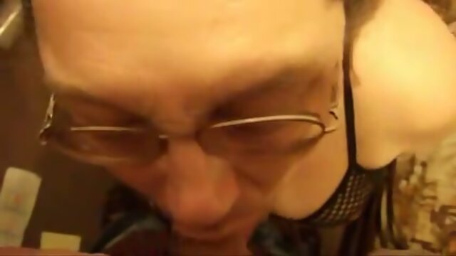 Chubby amateur sucks a dick