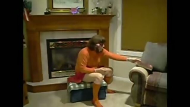 Mature sissy fucks a toy