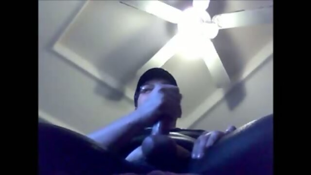 Amateur cock strokes on webcam