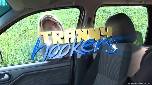 Business man fucks shemale whore