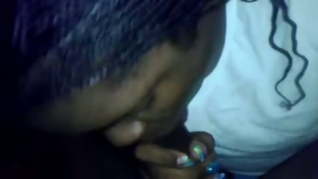 Sucking a black cock