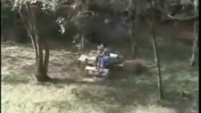 Outdoor fucking his shemale GF