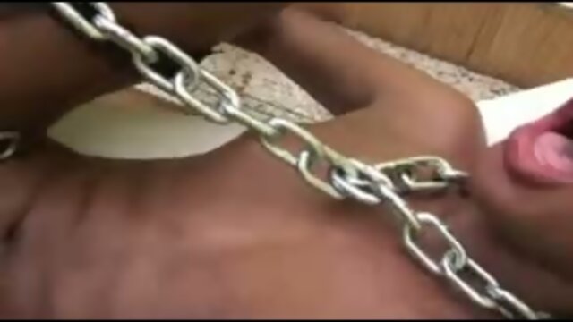 Rough anal with bound shemale