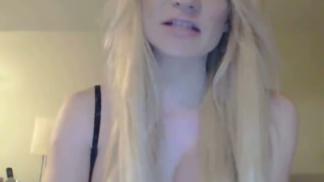 Monster Cock Tranny Blonde Masturbating