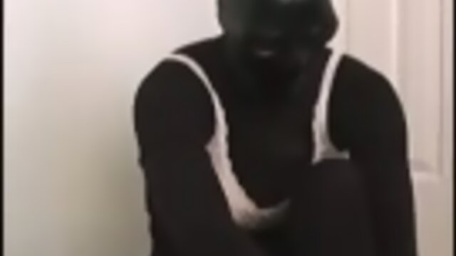 black pantyhose encasement hot pink cock sheath