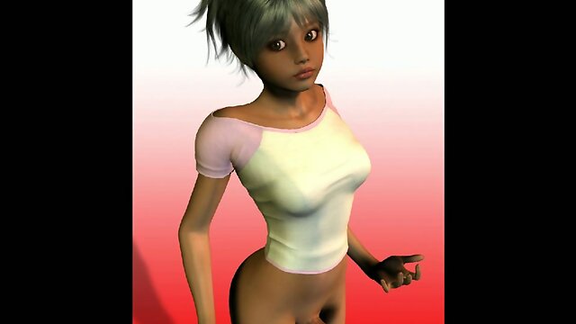 Bottomless dickgirl jerkingoff