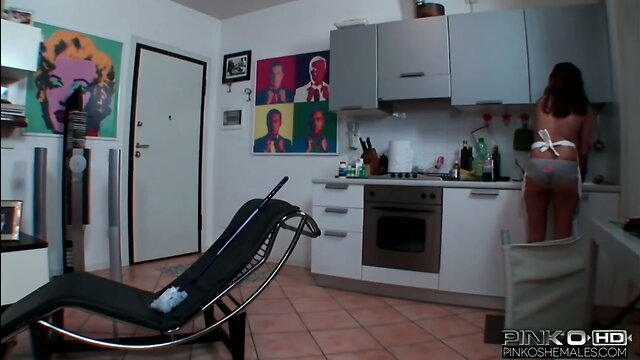 PinkOShemales Shemale fucking an Asian whore in the ass