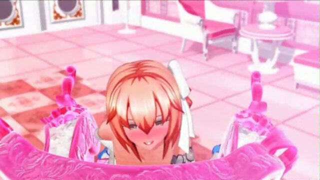 3D Tranny Teen Shoots Her Cum!