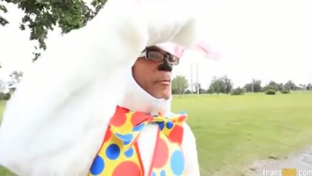 Natassia Dreams hot chocolate tranny getting her ass