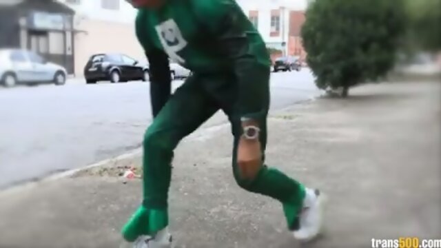 Super Ramon pounds some tranny ass on Dany Barony