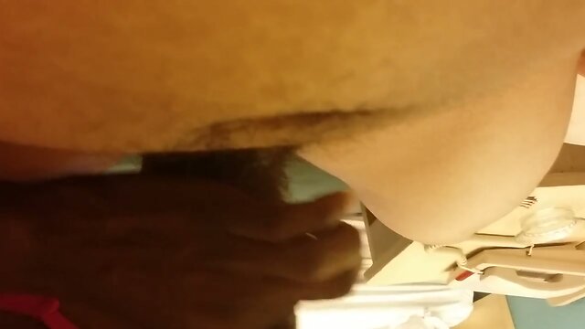 Black tranny sucks and jerks guys dick