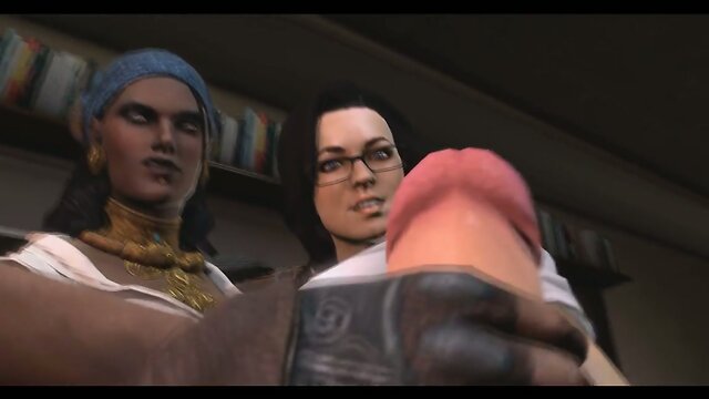 3D Futa, Futanari Gangbang Orgy