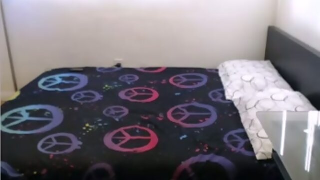 Cute skinny tranny perfect boobs playing with shaved cock