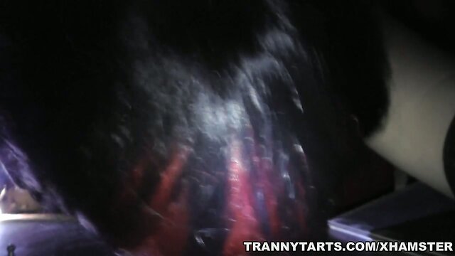 Amateur T-Girl sucking cocks at the gloryhole