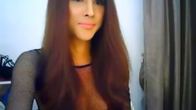 Beautiful Ladyboy Dildoing