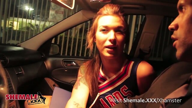 Trans Cheerleader Fucked by Coach!