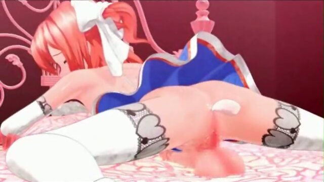 3D Tranny Teen Cums and Gets Cum!