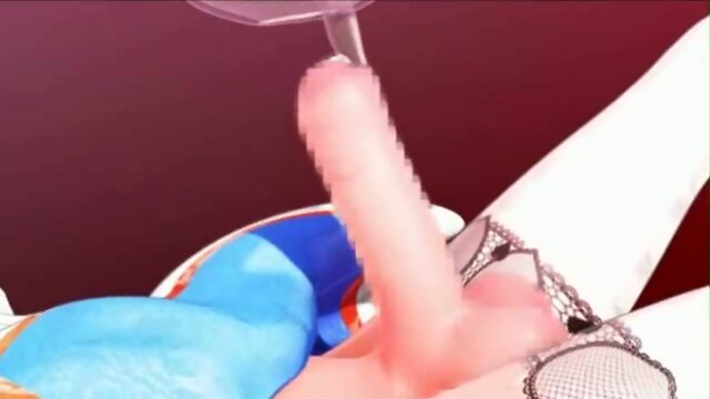 3D Tranny Teen Cums and Gets Cum!