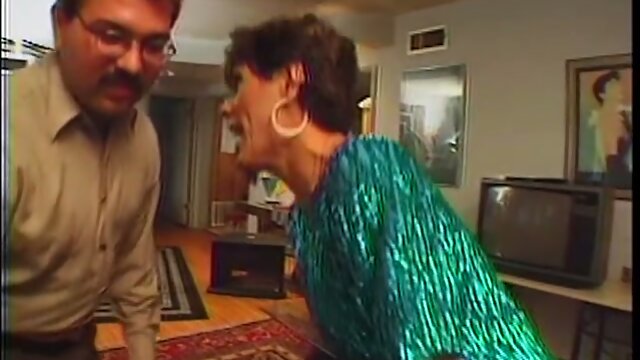 Hot real lady joins in a short-haired tranny sucking hairy straight guy