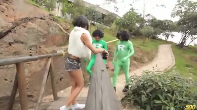 HOT Jessi Martinez takes two cocks at once