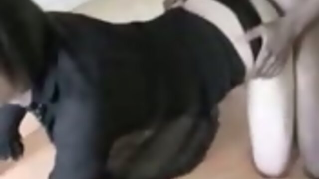 White Shemale Sucks And Fucks Big Black Cock