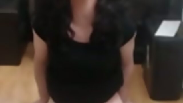 shemale hands free dildo riding orgasm