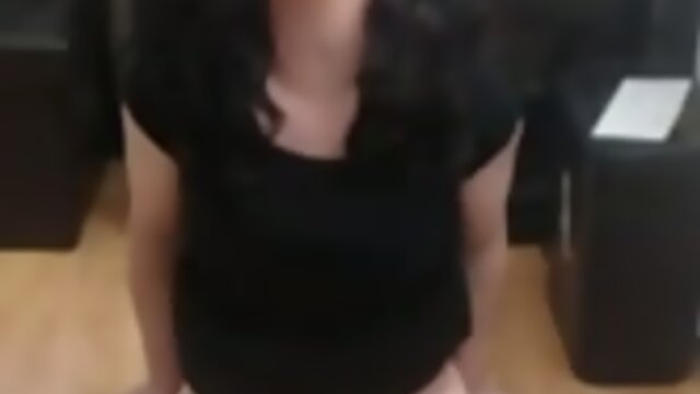 shemale hands free dildo riding orgasm