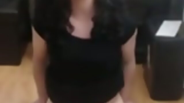 shemale hands free dildo riding orgasm