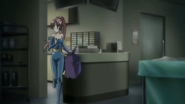 Anime nurse caught and hard poked by shemale patient