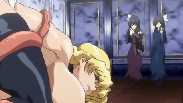 Busty anime shemale caught and hot drilled by tentacles